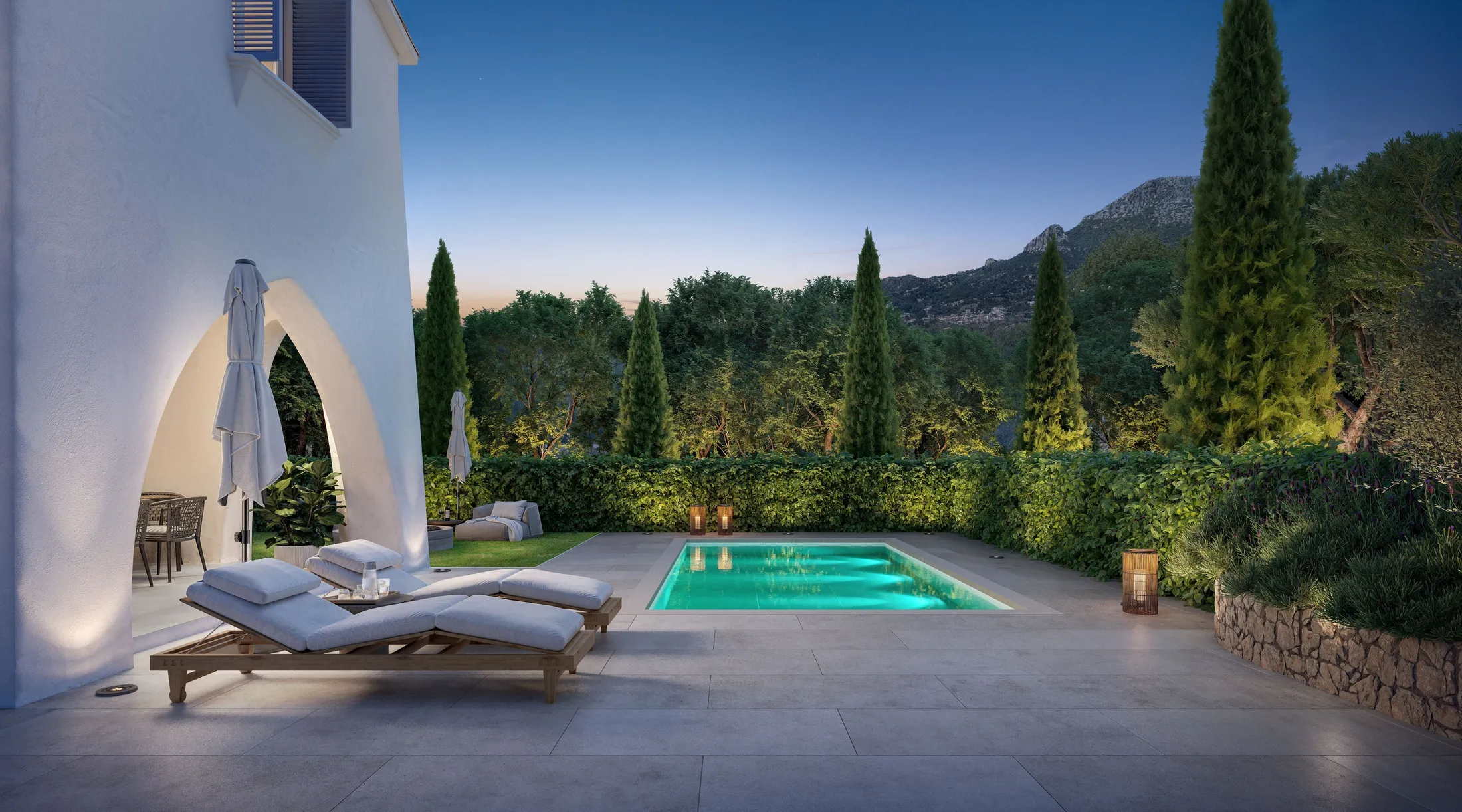 Marbella villa modern kitchen